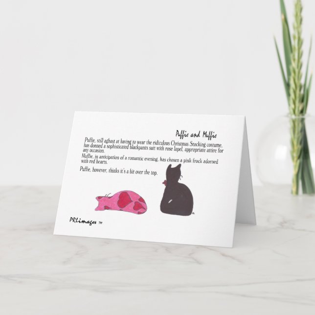 Tarjeta de San Valentín Puffie y Muffie (Anverso)