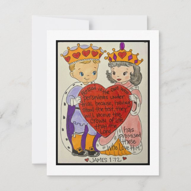 Tarjeta de San Valentín retro (Anverso)
