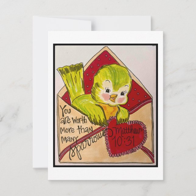 Tarjeta de San Valentín retro (Anverso)