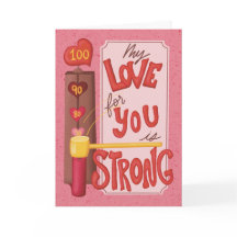 Tarjeta de San Valentín retro con dibujos a mano