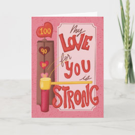 Tarjeta de San Valentín retro con dibujos a mano