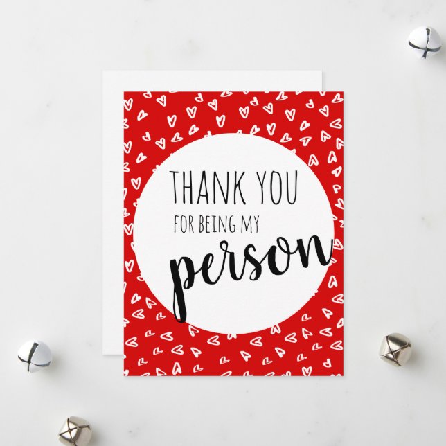 Tarjeta de San Valentín rojo (Anverso/Reverso In Situ)