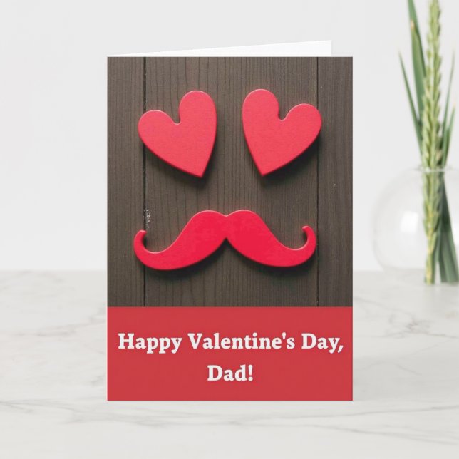 Tarjeta de San Valentín Rústica con Sentimiento (Anverso)