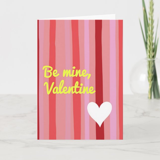 Tarjeta de San Valentín Sé Mía (Anverso)