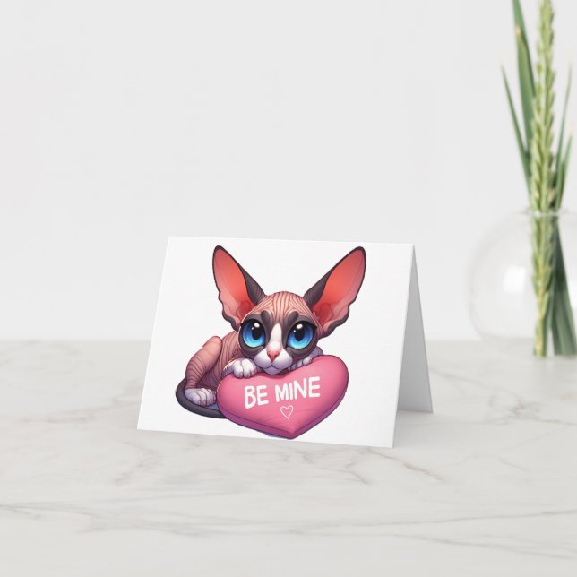 Tarjeta de San Valentín Sphynx (Anverso)