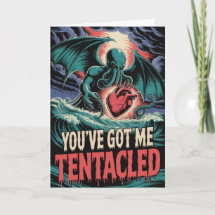 Tarjeta de San Valentín Tentacular de Cthulhu Humo
