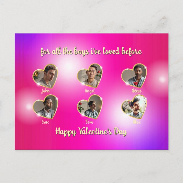 Tarjeta de San Valentín traviesa para los chicos p (Anverso)
