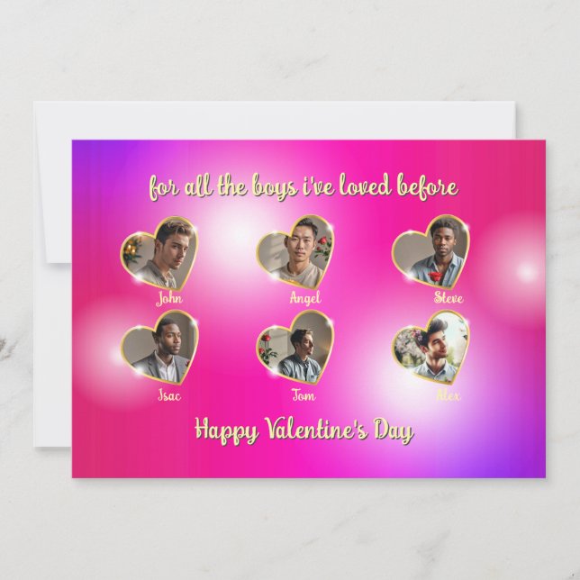 Tarjeta de San Valentín traviesa para los chicos p (Anverso)
