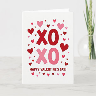 Tarjeta de San Valentín Xoxo con todo el corazón