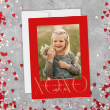 Tarjeta de San Valentín XOXO Fotográfica Red Moder
