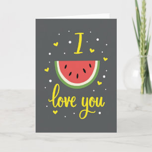 Tarjeta de Sandía Te Amo