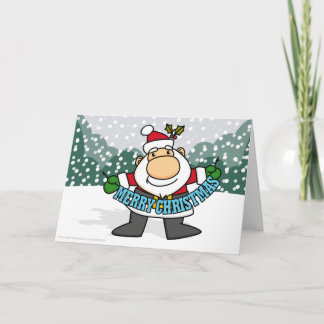 Tarjeta de Santa del navidad