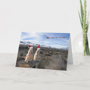 Tarjeta de Santa del perro de las praderas