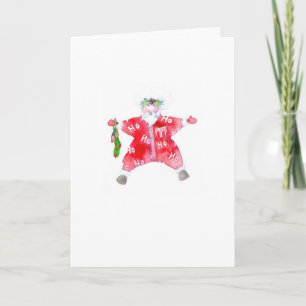 Tarjeta de Santa Ho Ho Ho