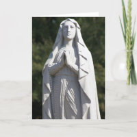 Tarjeta de Santa María en Oración