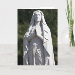 Tarjeta de Santa María en Oración