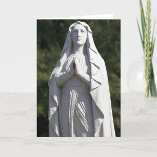 Tarjeta de Santa María en Oración