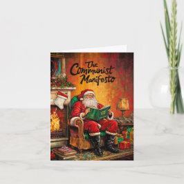 Tarjeta de Santa Navidad Comunista
