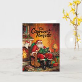 Tarjeta de Santa Navidad Comunista