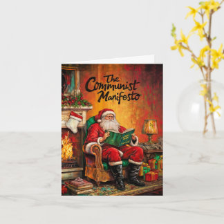 Tarjeta de Santa Navidad Comunista
