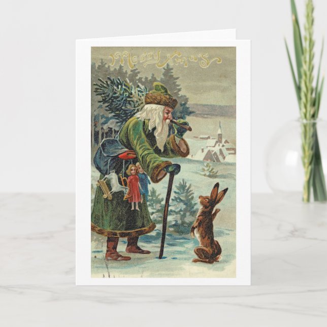 Tarjeta de Santa Pidiendo el Camino (Anverso)