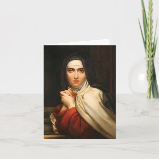Tarjeta de Santa Teresa de Ávila (Anverso)