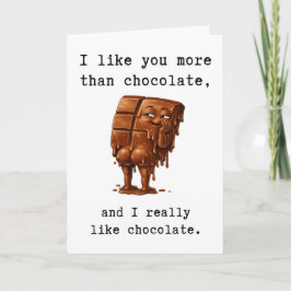 Tarjeta de sarcasmo de aniversario, Valentín humor