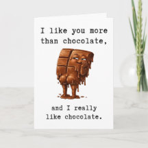 Tarjeta de sarcasmo de aniversario, Valentín humor