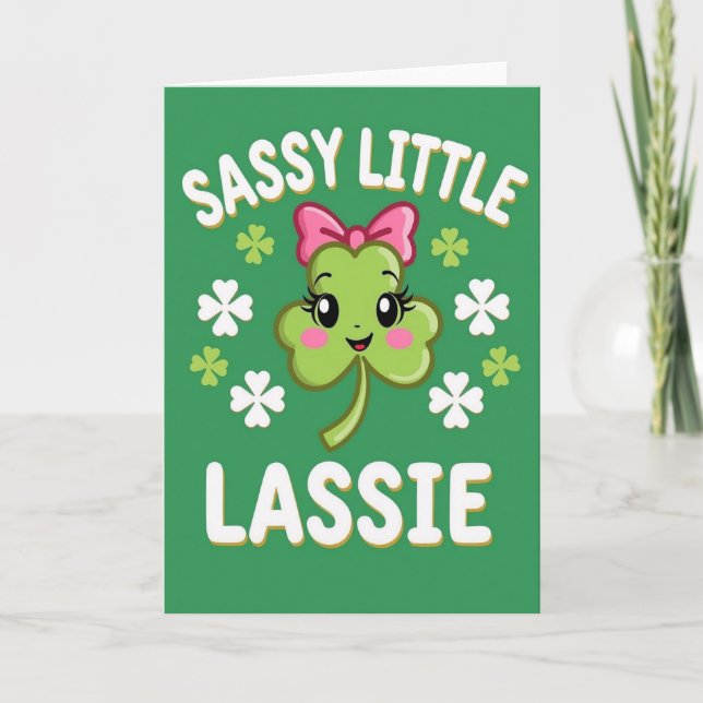 Tarjeta de Sassy Little Lassie (Anverso)