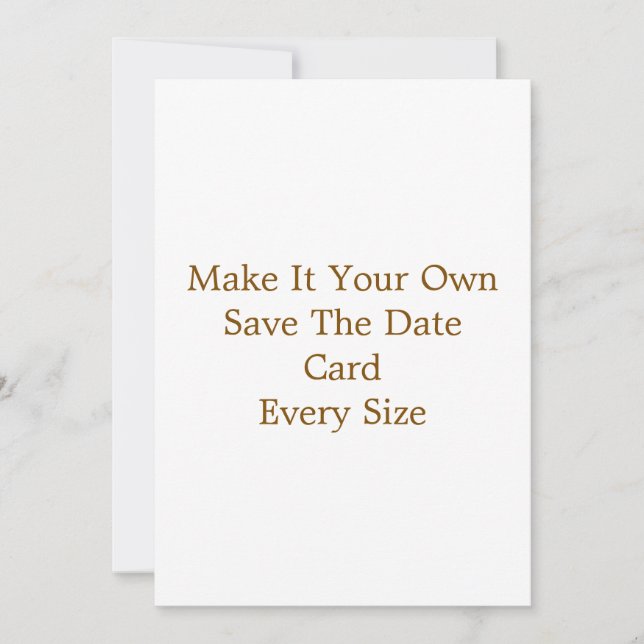 Tarjeta de "Save The Date" de 5" x 7" (Anverso)