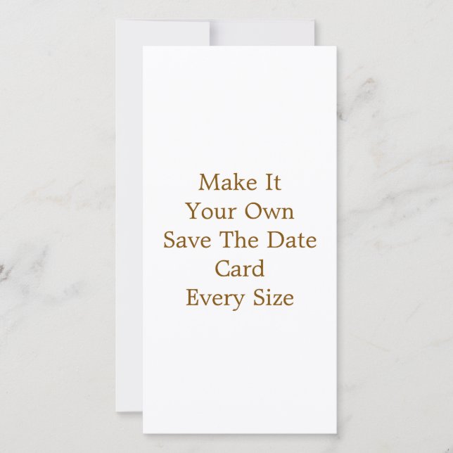 Tarjeta de "Save The Date" de 8" x 4" (Anverso)