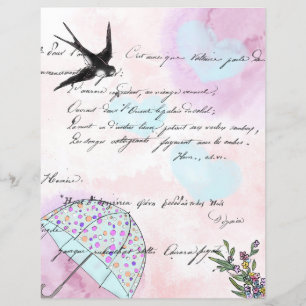 Tarjeta de scrapbooking elegante y bonita de acuar