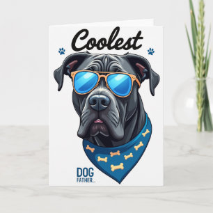 Tarjeta de Script del Padre Más Genial Canino