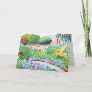 Tarjeta "de Seat de jardín"