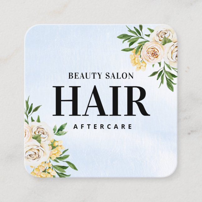 Tarjeta de seguimiento de extensiones de pelo de p (Anverso)