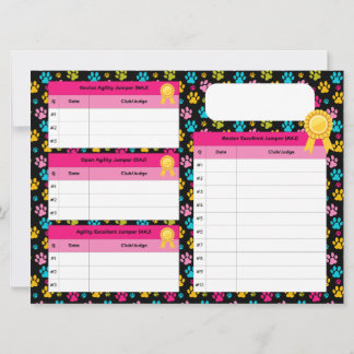 Tarjeta de seguimiento del título del Jumper maest