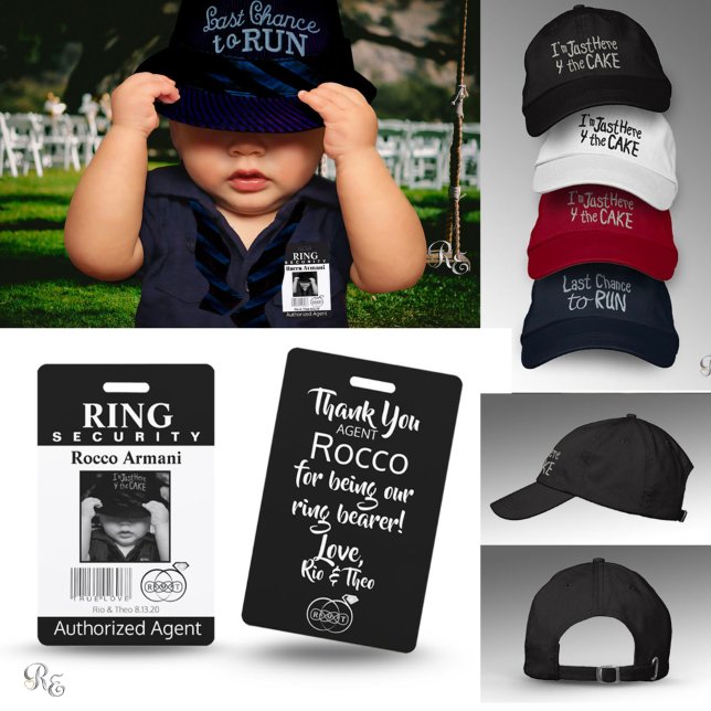 Tarjeta de seguridad del portador de anillo (Last Chance to Run" cap available in collection)