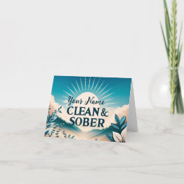 Tarjeta de seguridad personalizada de 12 pasos par