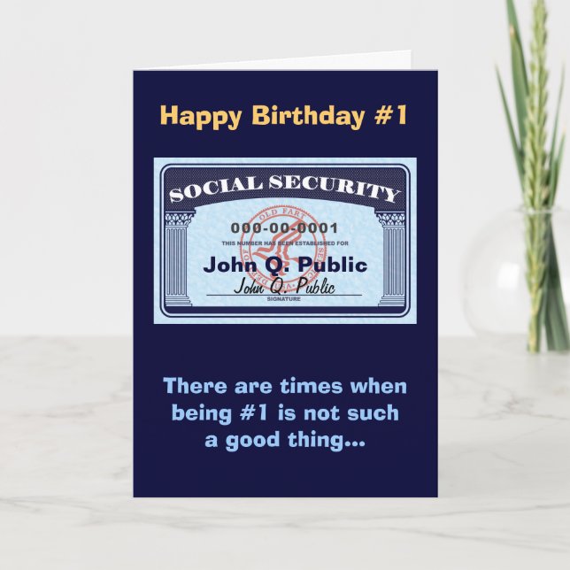Tarjeta de Seguridad Social - cambiar texto (Anverso)