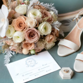 Tarjeta de selección de comidas de Escudo floral c