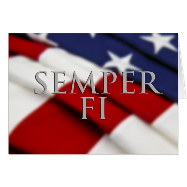 Tarjeta de Semper FI (Anverso (Horizontal))