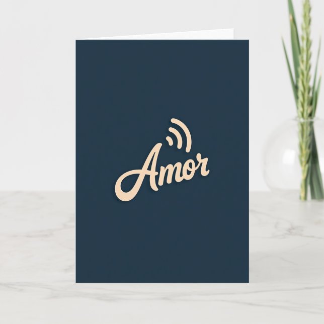 Tarjeta de señal de amor simple (Anverso)