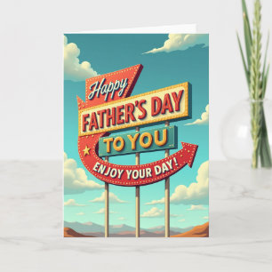 Tarjeta de Señal de Feliz Día del Padre