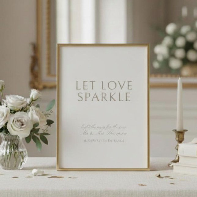 Tarjeta de señal de mesa de boda 'Sparkler' de mar (Subido por el creador)