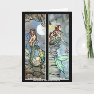 Tarjeta de señalador de sirena por Molly Harrison