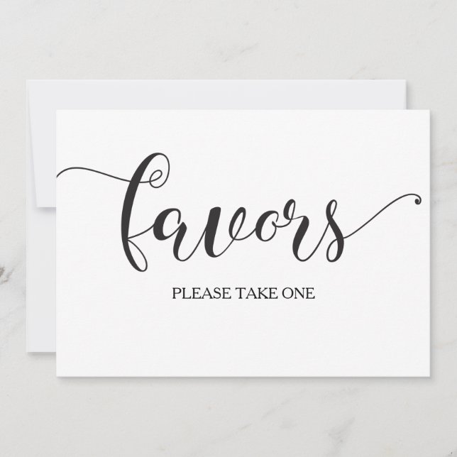 Tarjeta de señaligen de boda con caligrafía (Anverso)