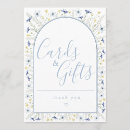 Tarjeta de señaligen de tarjetas y regalos