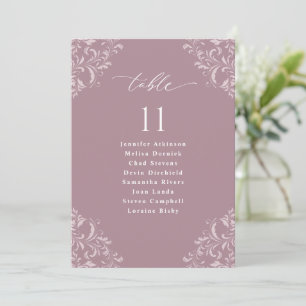 Tarjeta de Señalización de Asientos de Boda Elegan
