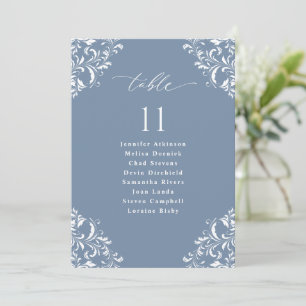 Tarjeta de Señalización de Asientos de Boda Elegan