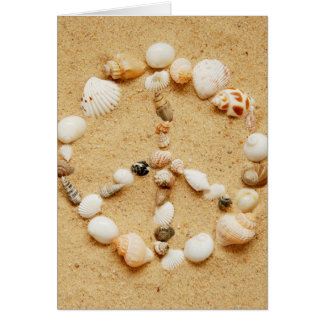 Tarjeta de señalización Seashell Peace